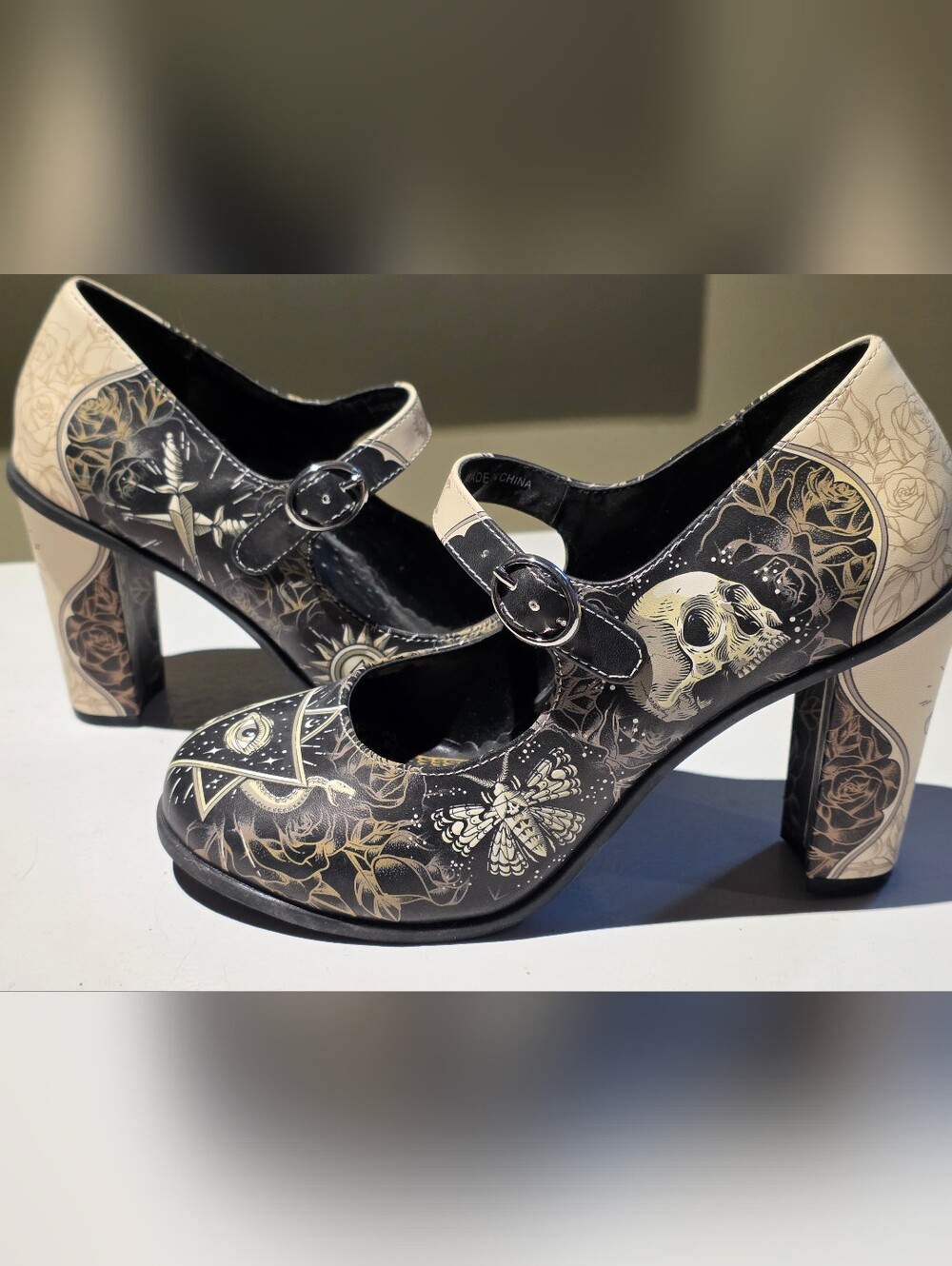Hot Chocolate Design Occult Mary Jane Heels - Size 37